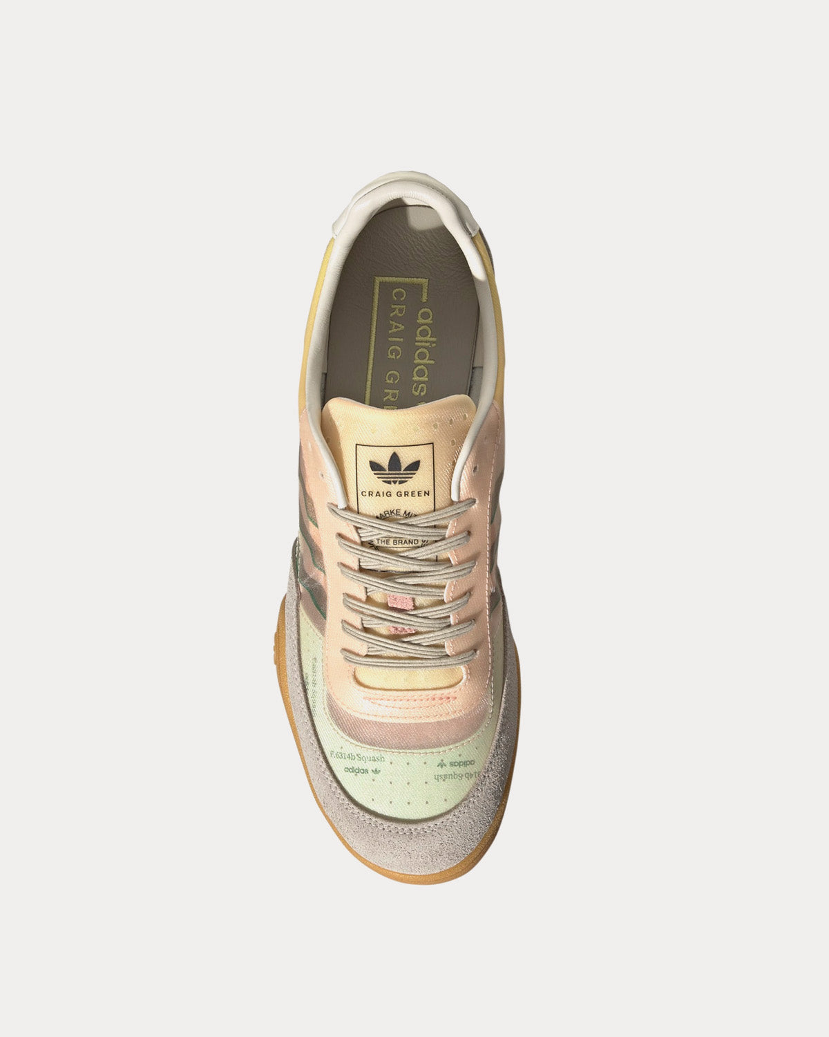 Adidas x Craig Green Squash Polta AKH Cream White Sesame Bold Green Low Top Sneakers Sneak in Peace