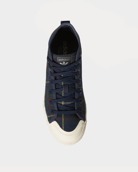 Adidas Nizza RF Platform Navy Blue / White / Cream White High Top Sneakers - 2