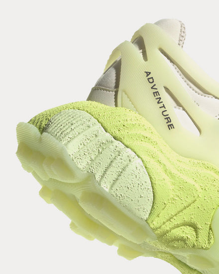Adidas Roverend Off White / Off White / Pulse Lime Low Top Sneakers - 4