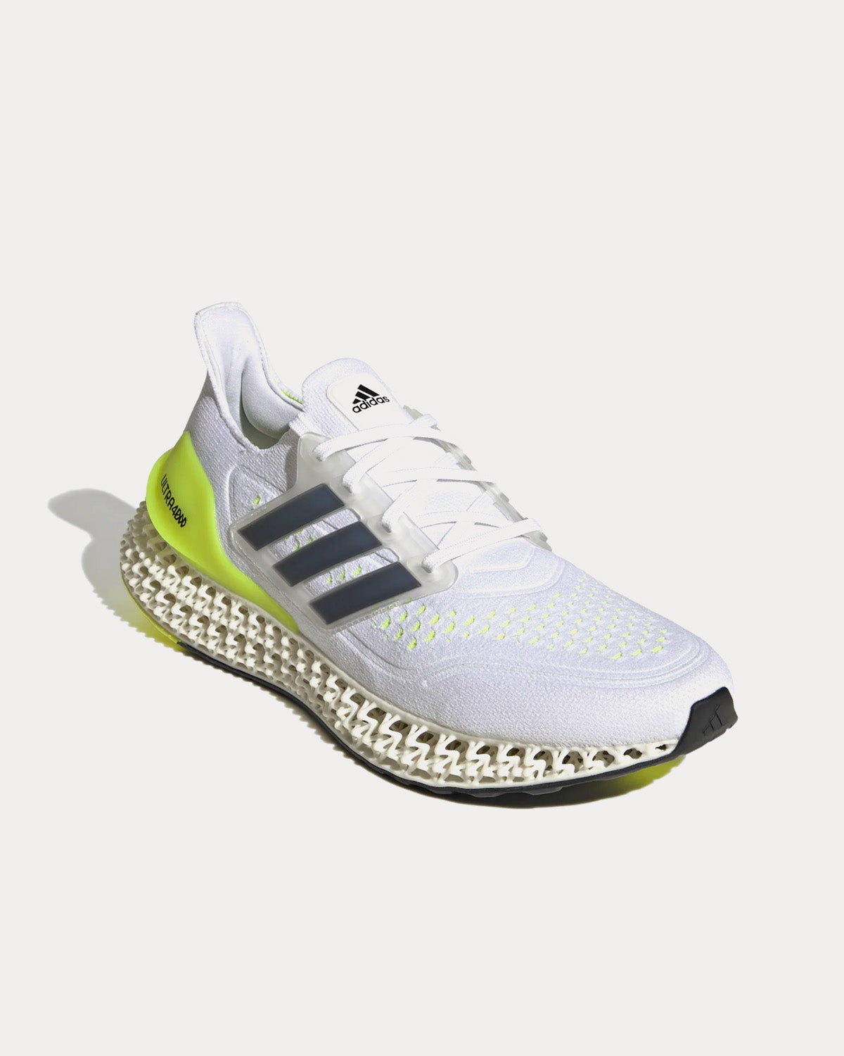 Adidas - Ultra 4DFWD Cloud White / Core Black / Solar Yellow Running Shoes