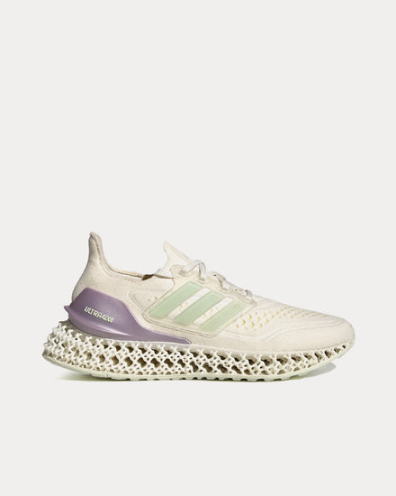 Adidas Women's Ultra 4d FWD Cloud White / Linen Green / Almost Yellow Running Shoes Adidas Women's Ultra 4d FWD Cloud White / Linen Green / Almost Yellow Running Shoes