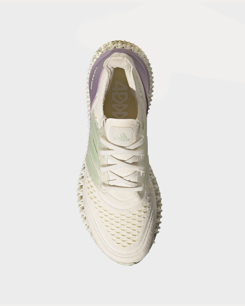 Adidas Ultra 4d FWD Cloud White / Linen Green / Almost Yellow Running Shoes - 2