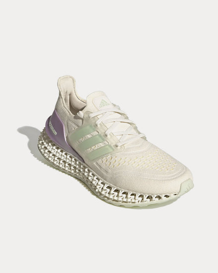 Adidas Ultra 4d FWD Cloud White / Linen Green / Almost Yellow Running Shoes - 3