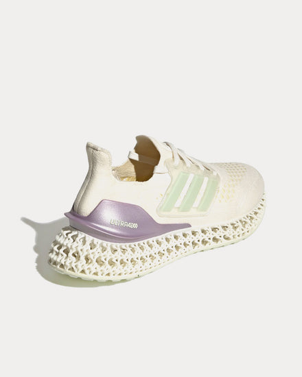 Adidas Ultra 4d FWD Cloud White / Linen Green / Almost Yellow Running Shoes - 4