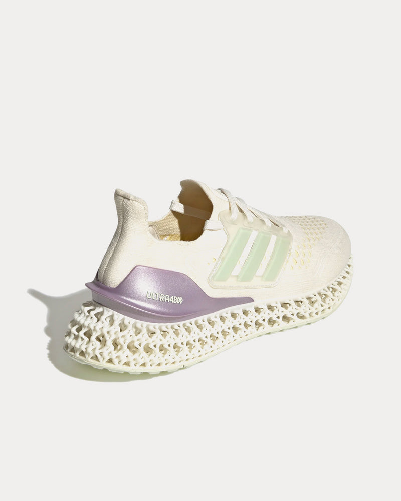 Adidas Ultra 4d FWD Cloud White / Linen Green / Almost Yellow Running Shoes - 4