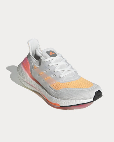 adidas gazelle silver green womens Adidas Women's Ultraboost 21 Crystal White / Crystal White / Acid Orange  Running Shoes