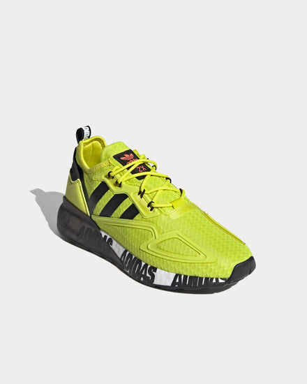 Adidas ZX 2K Boost Acid Yellow Low Top Sneakers - 2