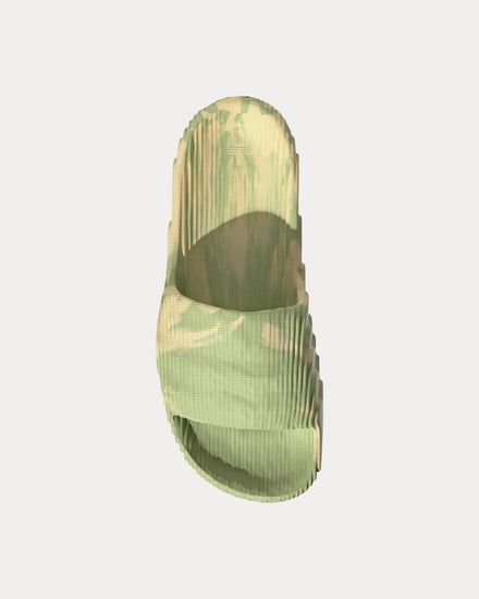Adidas Adilette 22 Magic Lime / St Desert Sand / Magic Lime Slip Ons - 2