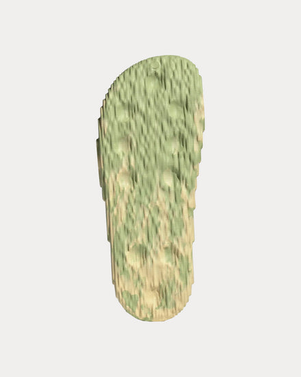Adidas Adilette 22 Magic Lime / St Desert Sand / Magic Lime Slip Ons - 3