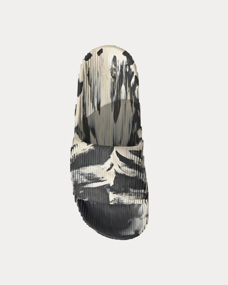 Adidas Adilette 22 Carbon / Aluminium / Aluminium Slip Ons - 2