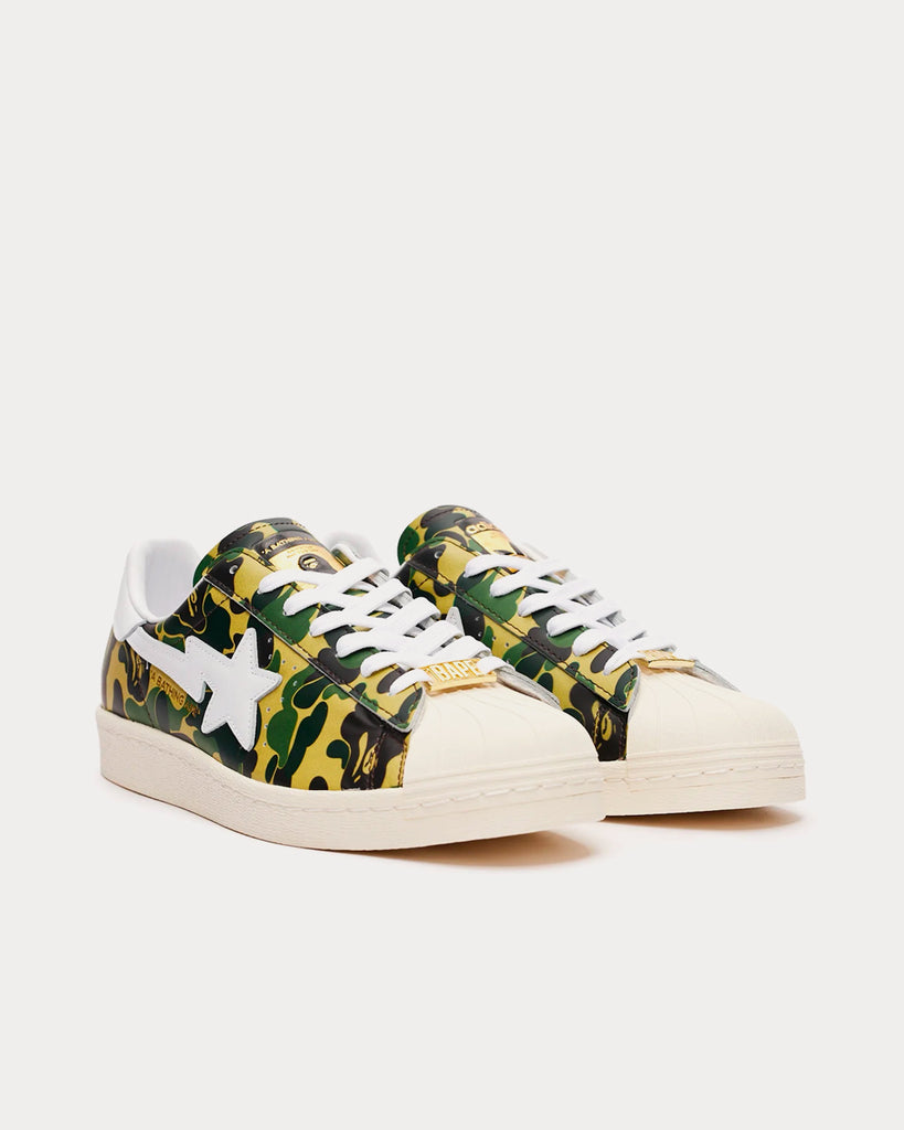 Adidas x BAPE Superstar 80s Off White / Ftwwht / Goldmt Low Top