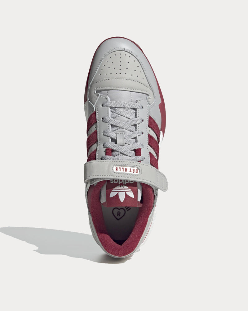 Adidas x Human Made Forum Grey Two / Collegiate Burgundy / Core Black Low Top Sneakers - 3