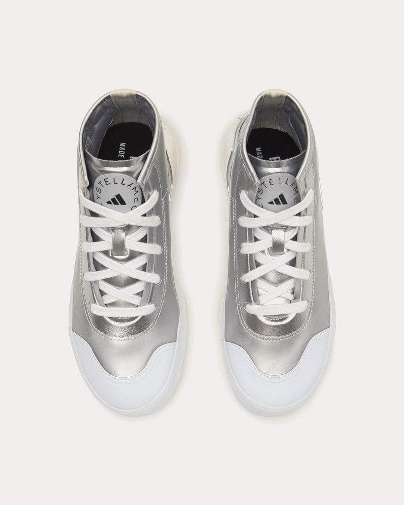 Adidas X Stella McCartney Metallic Treino Silver Running Shoes - 2
