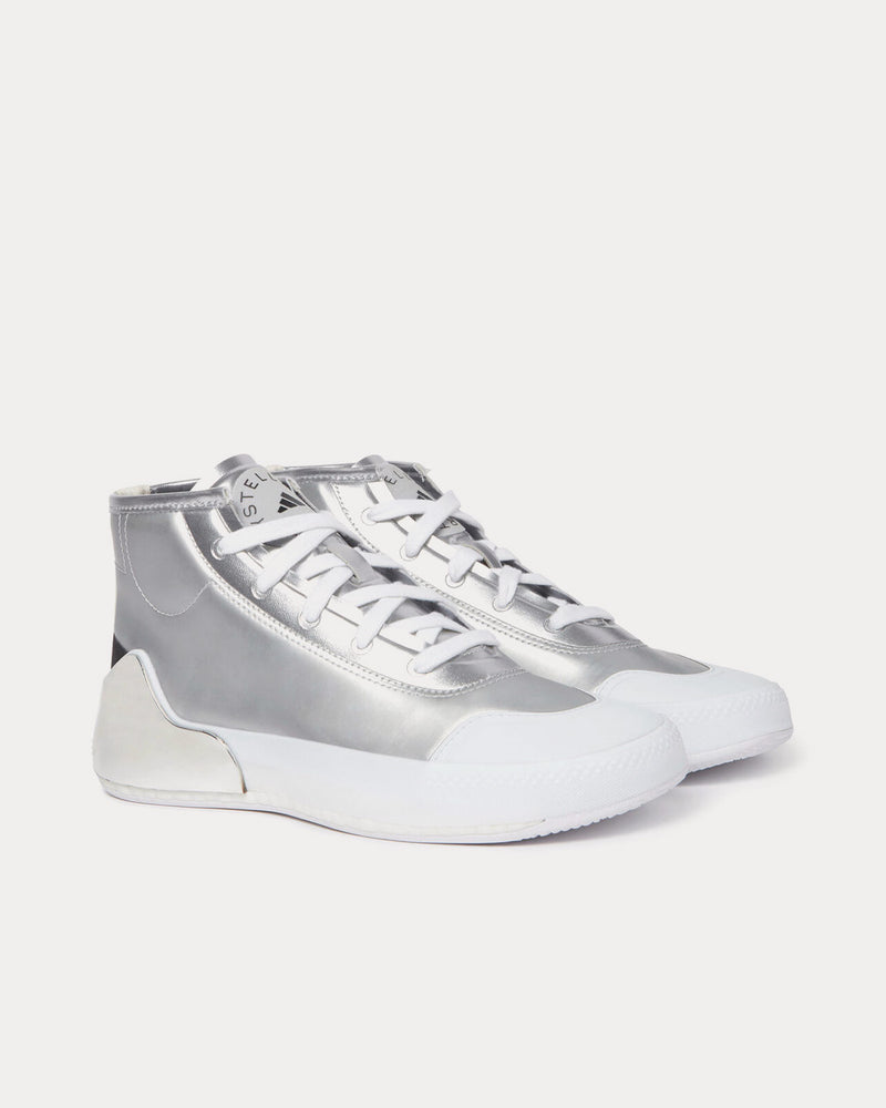 Adidas X Stella McCartney Metallic Treino Silver Running Shoes - 3