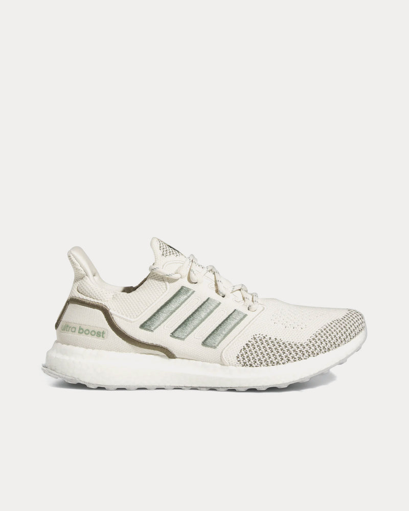 Adidas Unisex Ultraboost 1.0 Chalk White / Silver Green / Olive Strata Running Shoes Adidas Unisex Ultraboost 1.0 Chalk White / Silver Green / Olive Strata Running Shoes