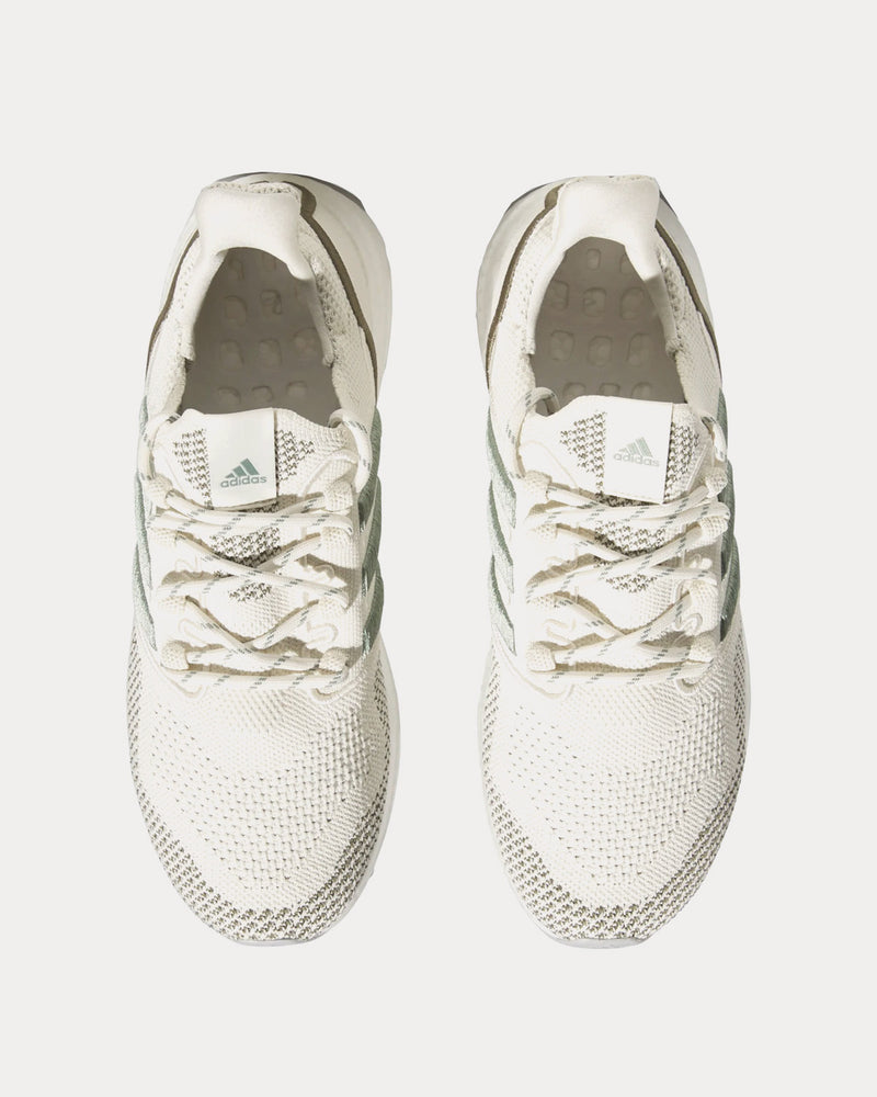 Adidas Unisex Ultraboost 1.0 Chalk White / Silver Green / Olive Strata Running Shoes Adidas Unisex Ultraboost 1.0 Chalk White / Silver Green / Olive Strata Running Shoes