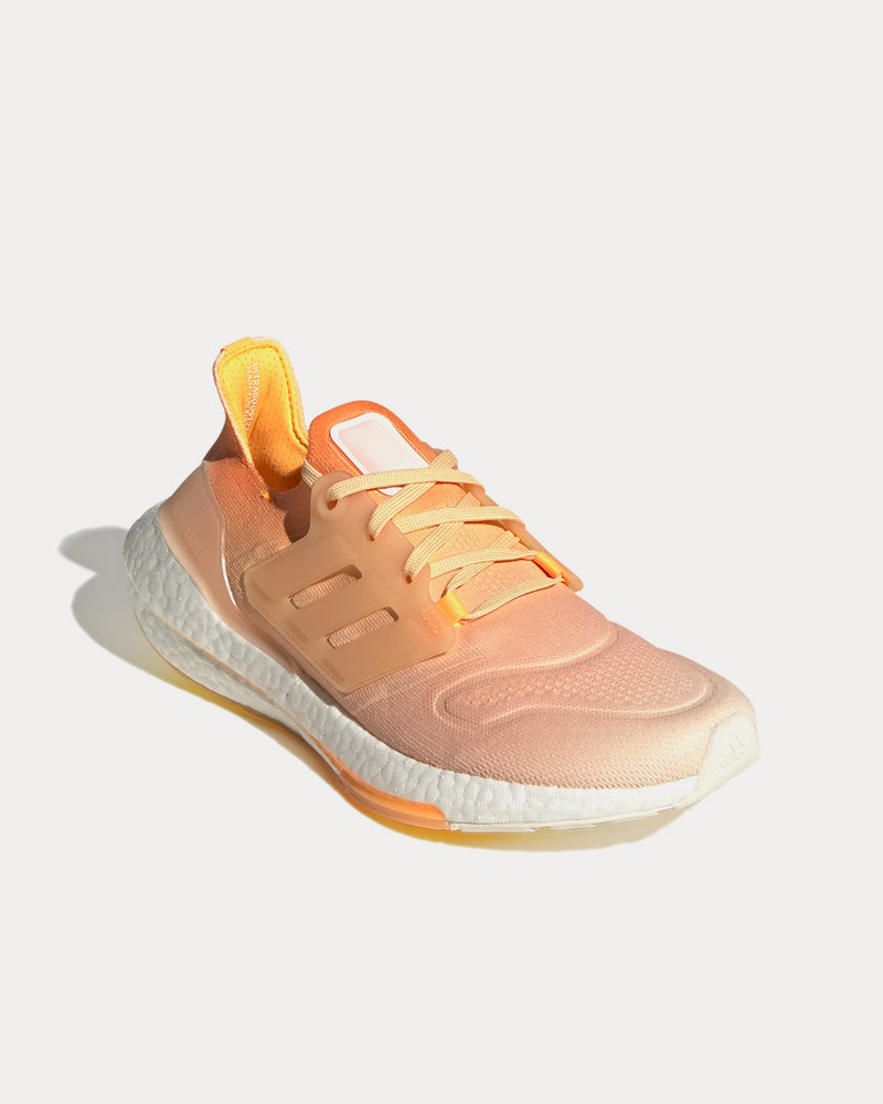 Adidas Women's Ultraboost 22 Ecru Tint / Pulse Amber / Flash Orange Running Shoes