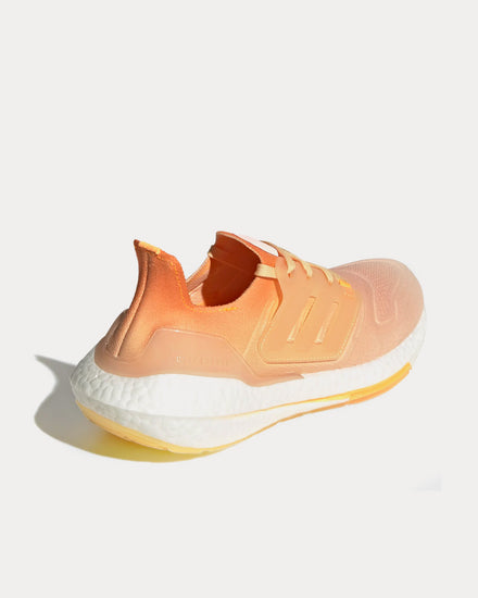 Adidas Ultraboost 22 Ecru Tint / Pulse Amber / Flash Orange Running Shoes - 4