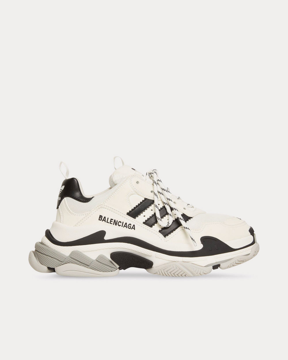 Balenciaga x Adidas - Triple S White / Black Low Top Sneakers