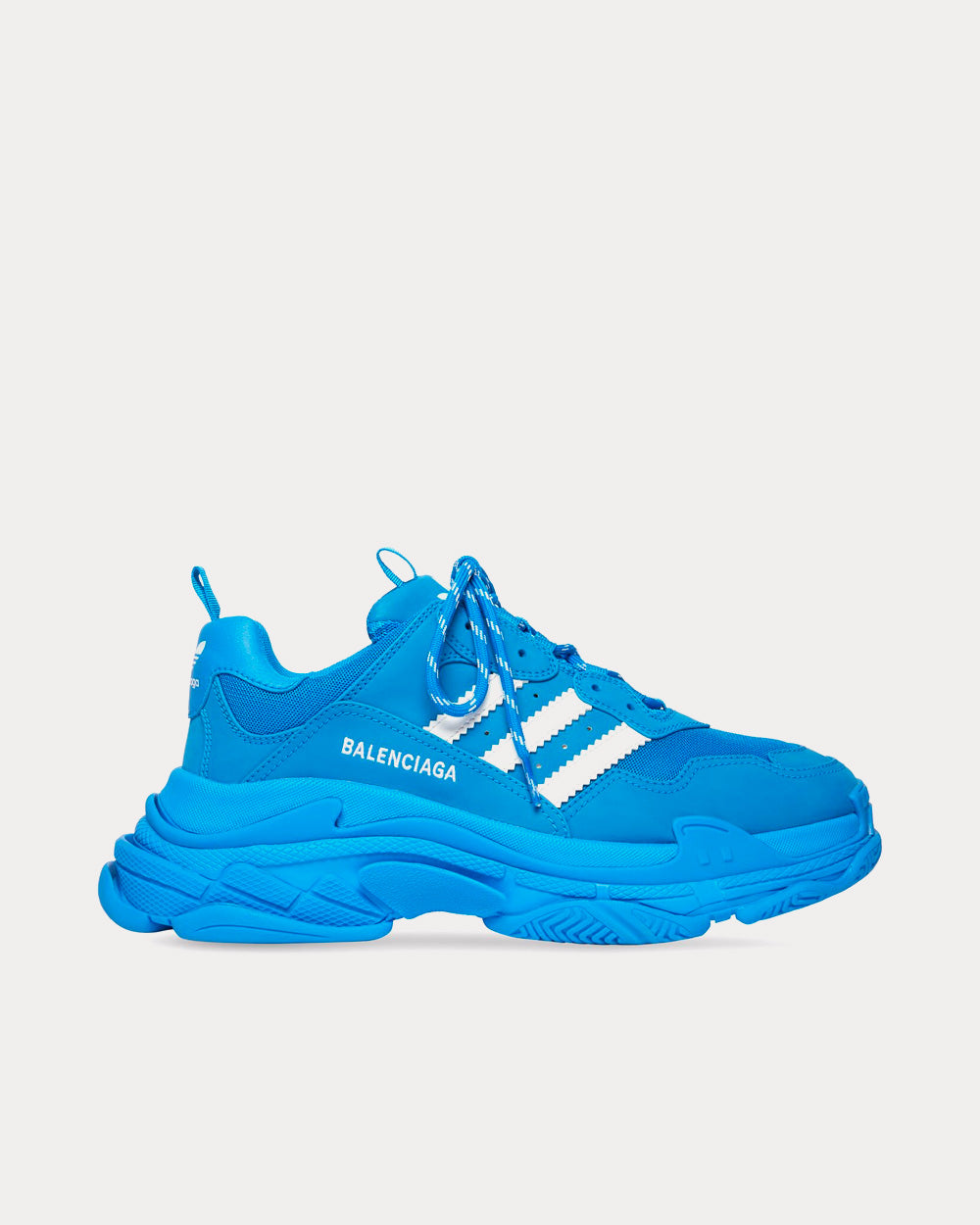 Balenciaga x Adidas Triple S Blue / White Low Top Sneakers - Sneak