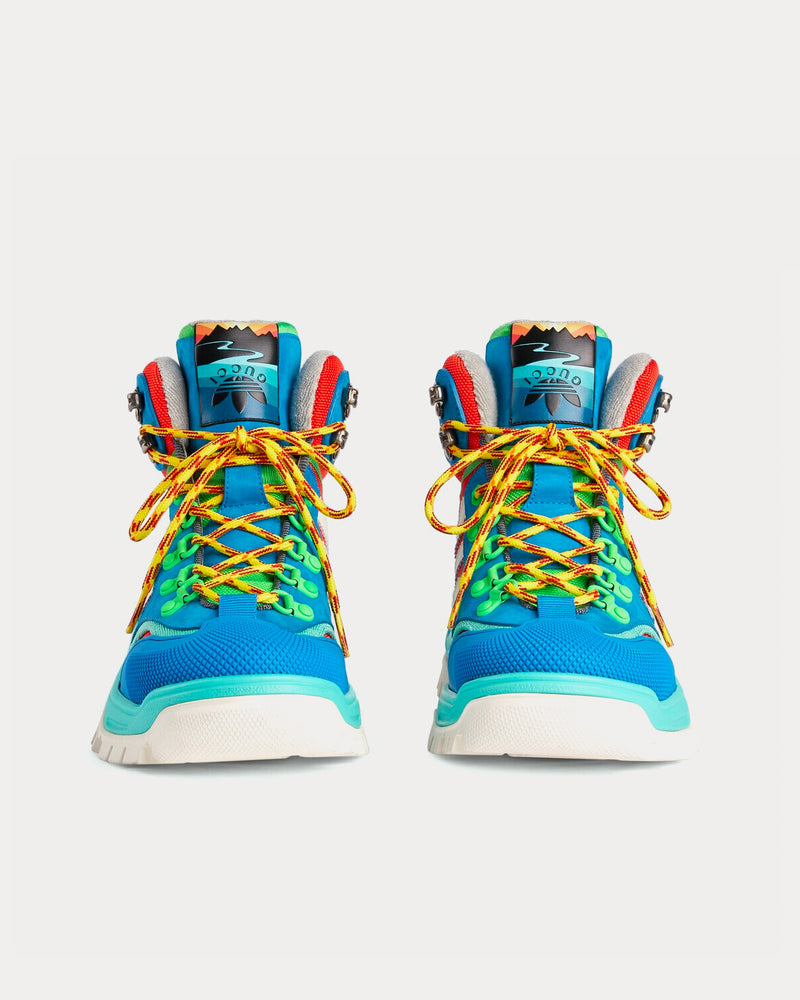 Adidas x Gucci Women's Lace-Up Technical Canvas Light Green Blue