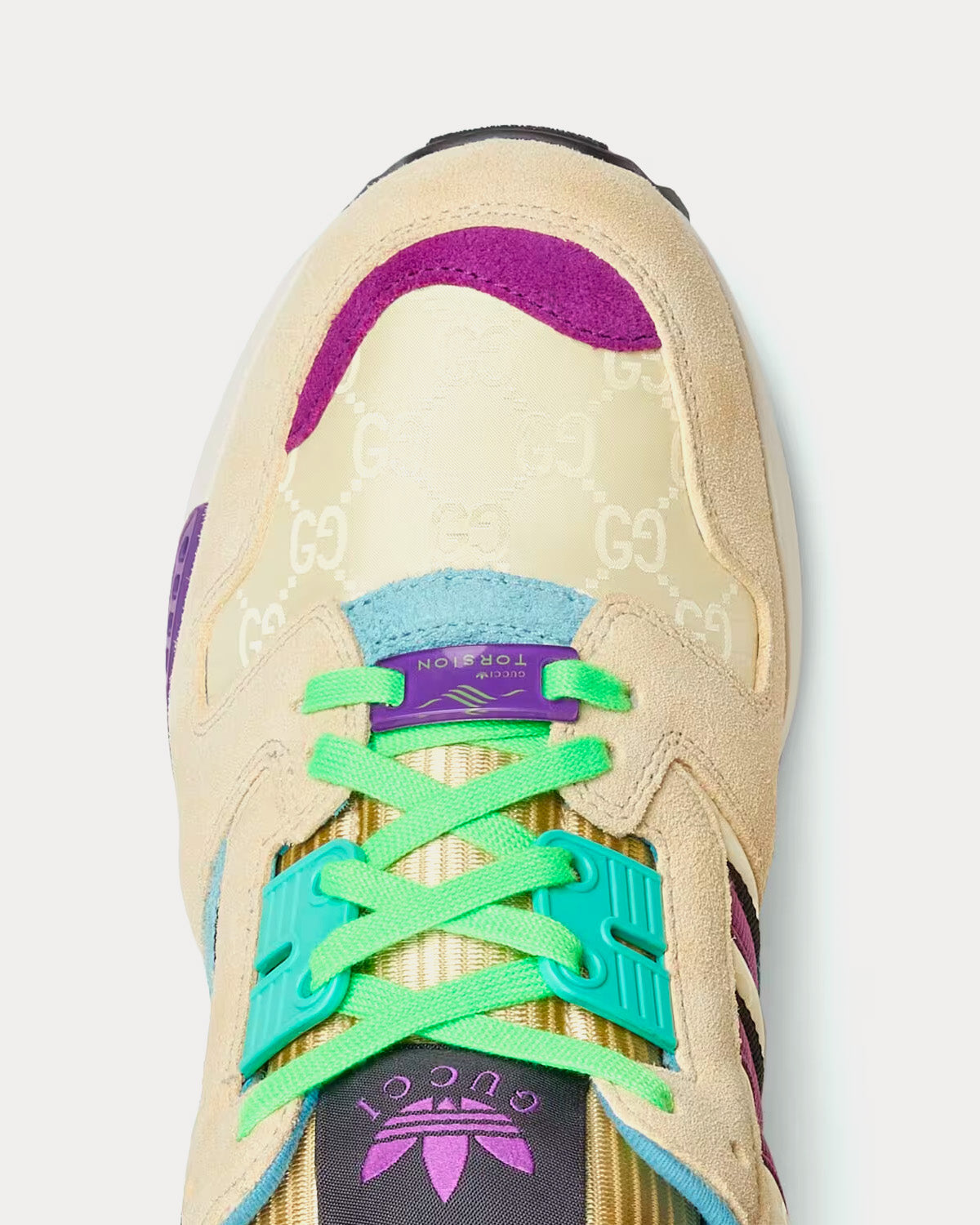 Adidas x Gucci - ZX8000 GG Canvas Beige / Purple Low Top Sneakers