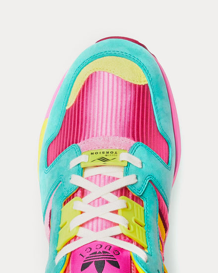 Adidas x Gucci Women's ZX8000 Leather Pink / Aquamarine Low