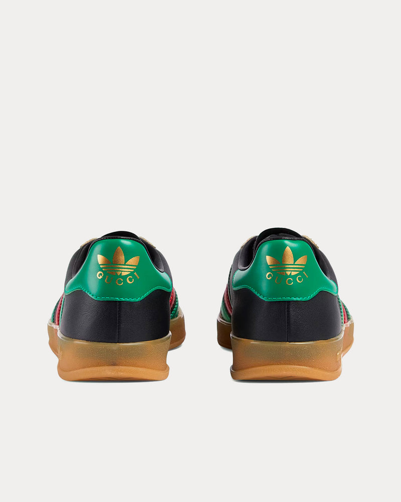 Adidas x Gucci Men's Gazelle Leather & Suede Black / Green / Red Low Top Sneakers Adidas x Gucci Men's Gazelle Leather & Suede Black / Green / Red Low Top Sneakers