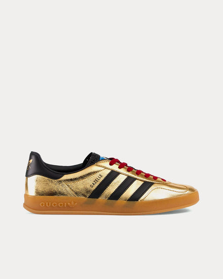 adidas x Gucci Gazelle Leather Metallic Gold Sneakers Gold / Gucci - US / US adidas x Gucci Gazelle Leather Metallic Gold Sneakers Gold / Gucci - US / US