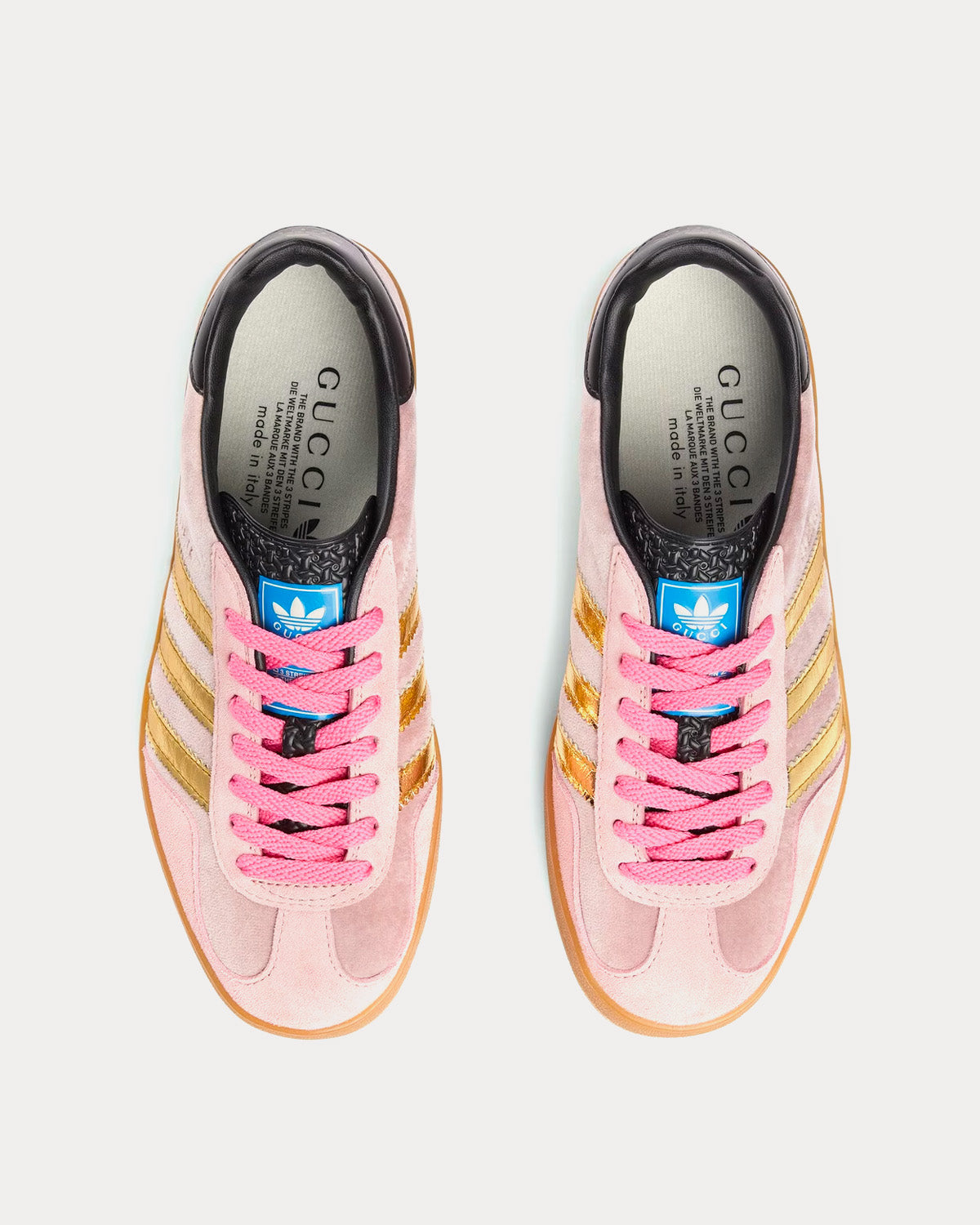 Adidas x Gucci Gazelle Pink Velvet Low Top Sneakers - Sneak in Peace