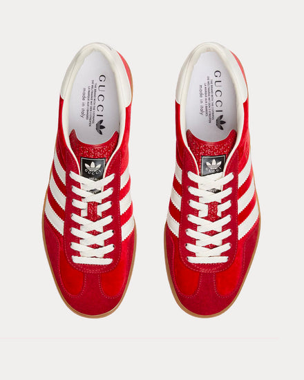 adidas x Gucci Gazelle Red Velvet Sneakers Red / Gucci