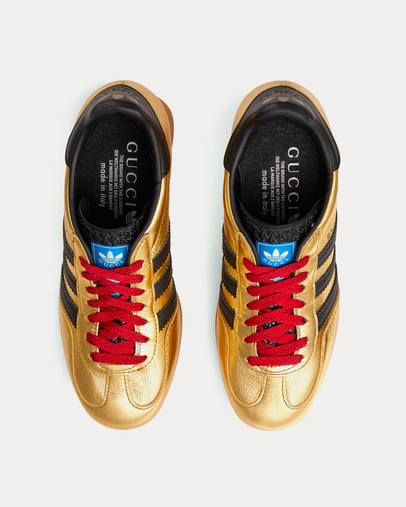 ☆ ADIDAS x GUCCI Wedge Gazelle ‘Crocodile Embossed’ ☆ GUCCI X ADIDAS Velvet Crocodile Embossed Gazelle Wedge