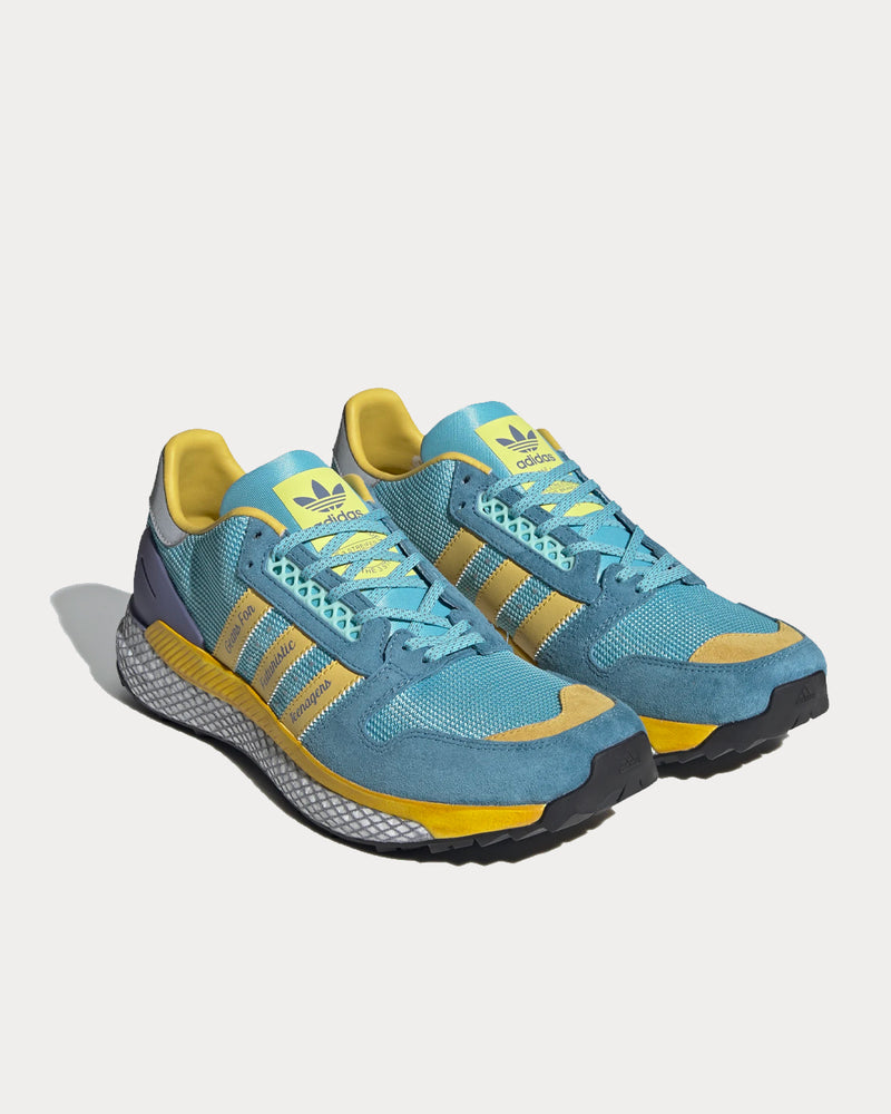 Adidas x Human Made Questar HM Light Blue / St Fade Ocean / Core Black Low Top Sneakers - 4