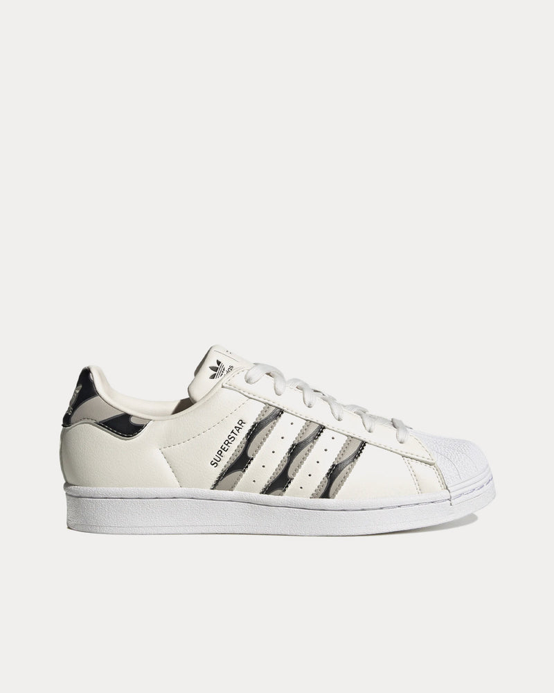Adidas x Marimekko Women's Superstar Cloud White / Core Black / Grey Six Low Top Sneakers Adidas x Marimekko Women's Superstar Cloud White / Core Black / Grey Six Low Top Sneakers