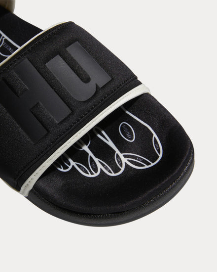 Adidas x Pharrell Williams Adilette 2.0 Core Black / Off-White Slip Ons - 4