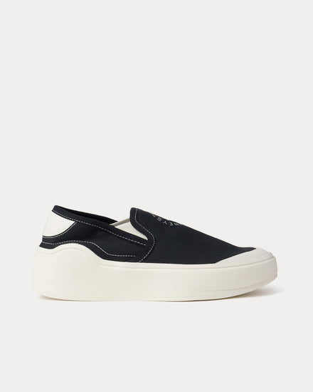 Adidas X Stella McCartney Court Core Black / Off-White Slip On Sneakers - 1