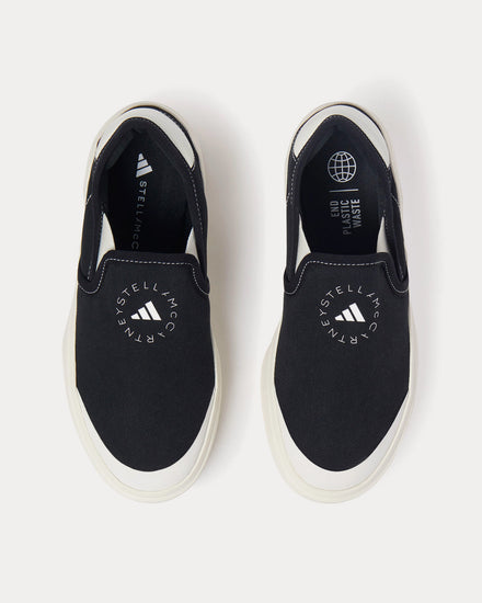 Adidas X Stella McCartney Court Core Black / Off-White Slip On Sneakers - 2