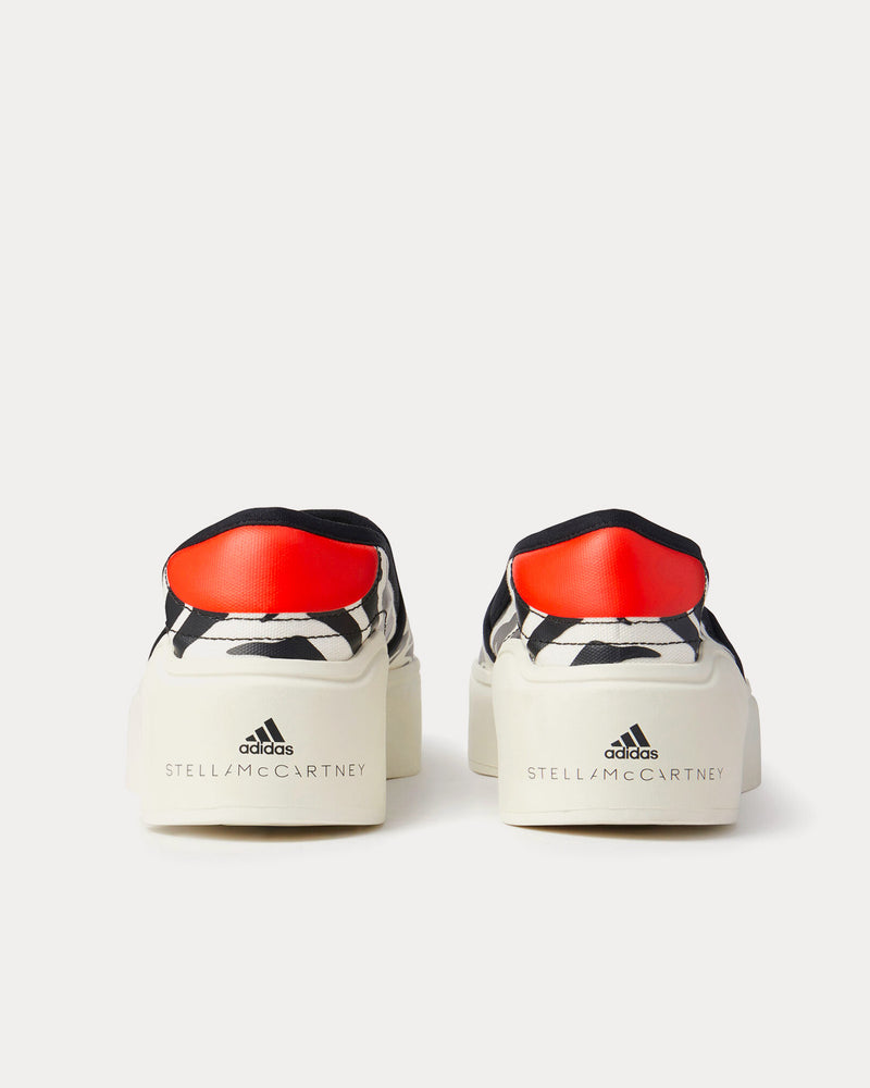 Adidas X Stella McCartney Women's Court Off-White / Core Black / Orange  Slip On Sneakers