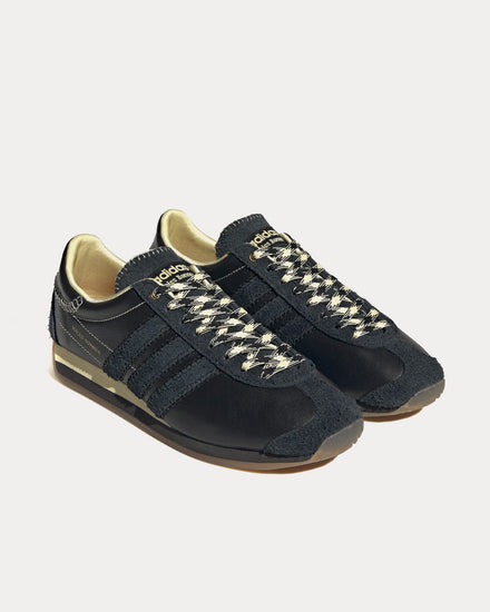 Adidas x Wales Bonner Country Core Black / Core Black / Easy Yellow Low Top Sneakers - 2