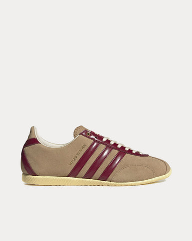 Adidas x Wales Bonner Japan Cardboard / Collegiate Burgundy / Easy Yellow Low Top Sneakers