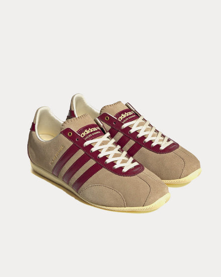 Adidas x Wales Bonner Japan Cardboard / Collegiate Burgundy / Easy Yellow Low Top Sneakers - 3
