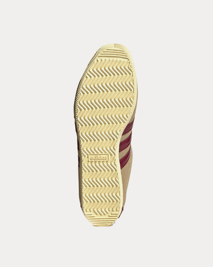 Adidas x Wales Bonner Japan Cardboard / Collegiate Burgundy / Easy Yellow Low Top Sneakers - 4