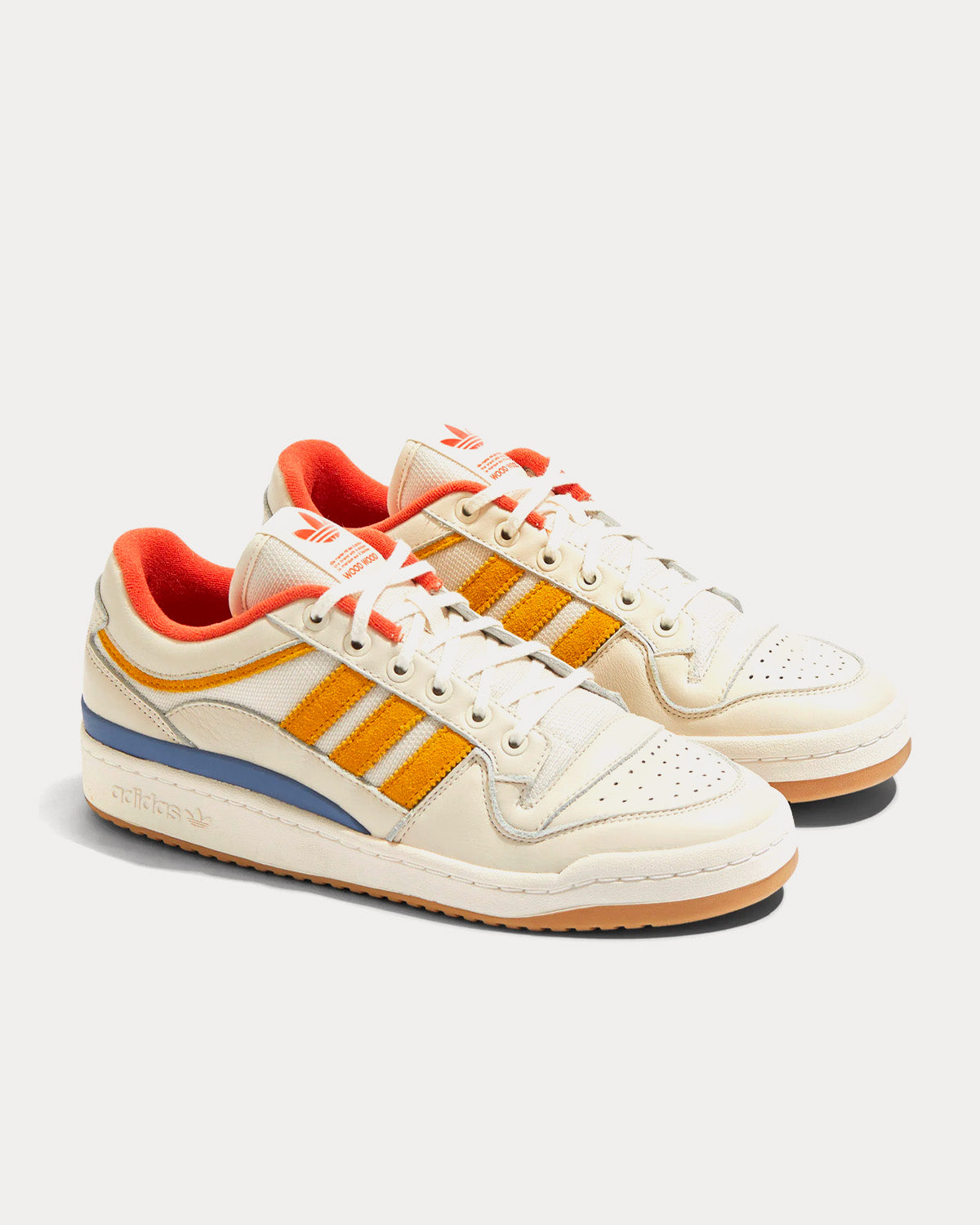 Adidas x Wood Wood Forum Low White Gloamb Hazyel Low Top Sneakers Sneak in Peace