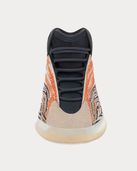 Yeezy QNTN Flash Orange High Top Sneakers - 2