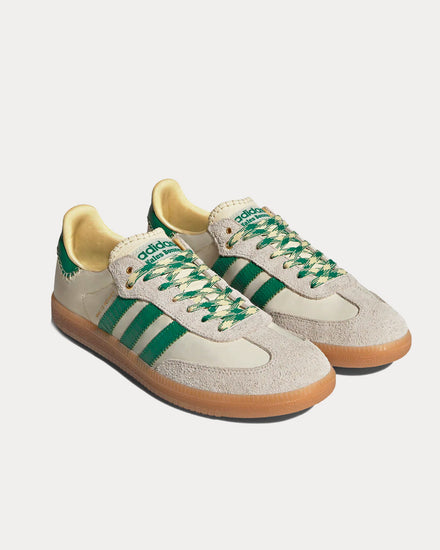 Adidas x Wales Bonner Unisex Samba Cream / Green / Yellow Low Top Sneakers Adidas x Wales Bonner Unisex Samba Cream / Green / Yellow Low Top Sneakers