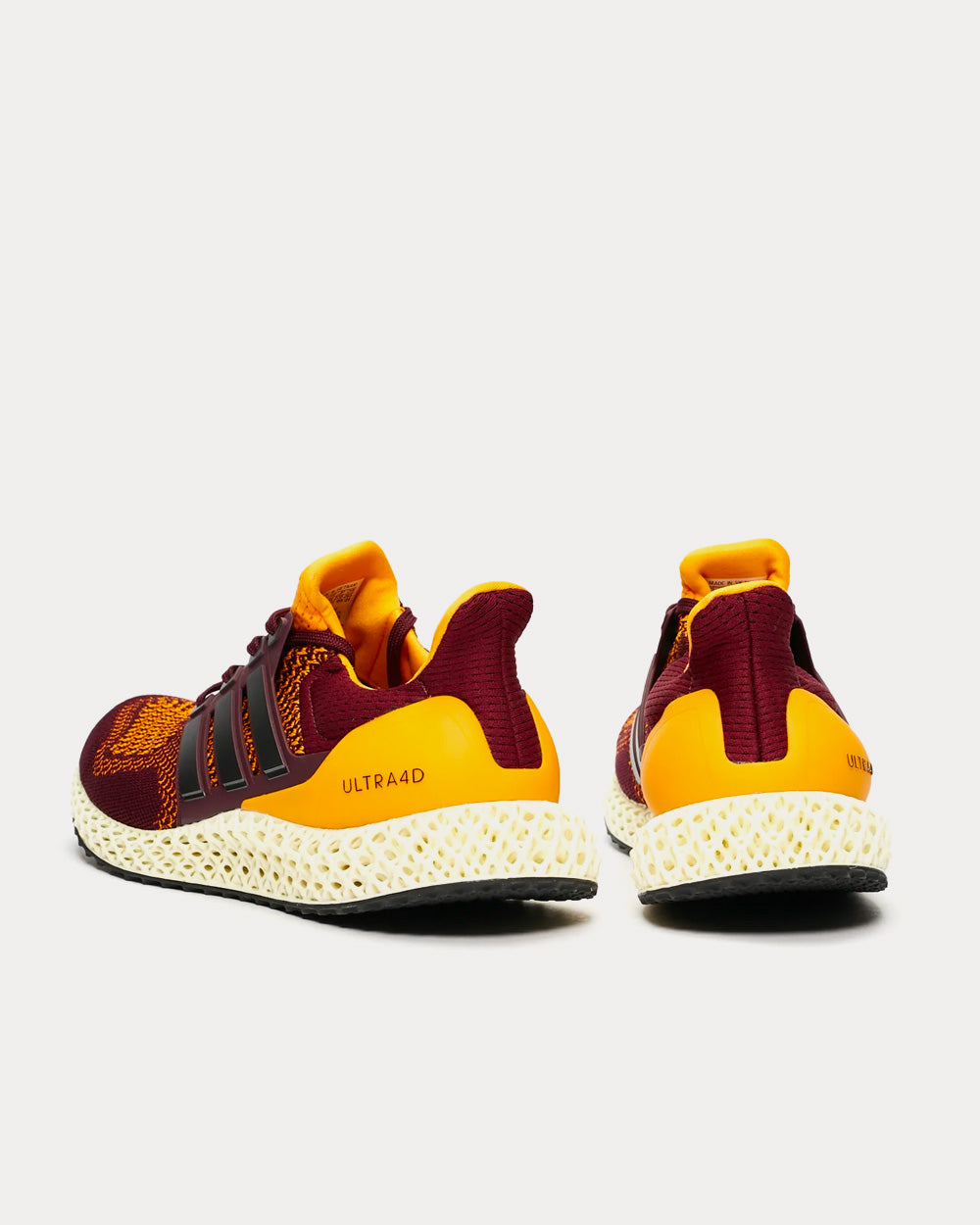Ultra 4D Maroon Core Black Semi Solar Gold Running Shoes