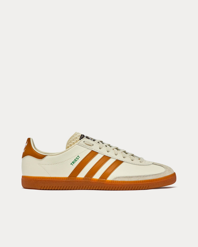 Adidas Triest Cream White / Cloud White / Green Low Top Sneakers - 1