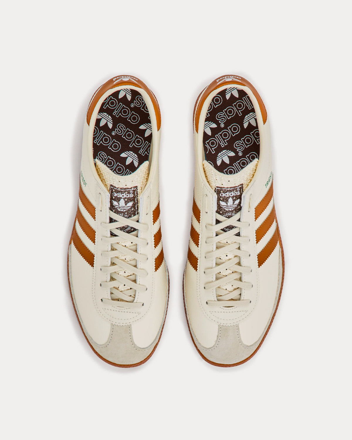 Adidas Triest Cream White Cloud White Green Low Top Sneakers Sneak in Peace