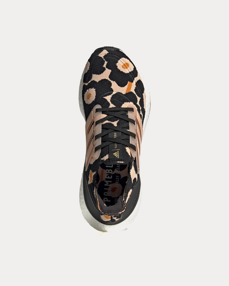 Adidas x Marimekko Ultraboost 21 Core Black / Halo Blush / Gold Metallic Running Shoes - 2