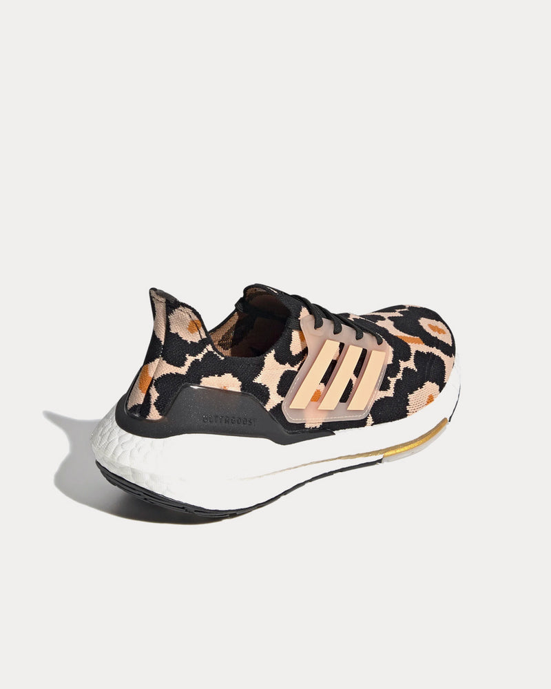 Adidas x Marimekko Ultraboost 21 Core Black / Halo Blush / Gold Metallic Running Shoes - 4